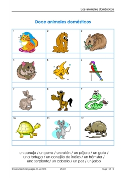 Los animales domésticos
