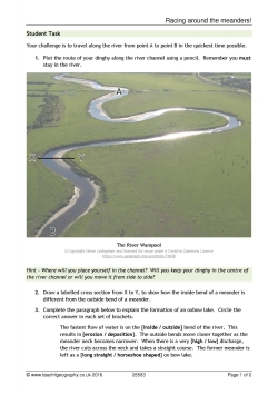 Racing around the meanders! Racing around the meanders!