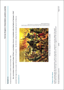 Norman England: Interpretation question practice