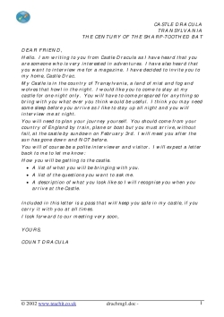 An invitation from the Count