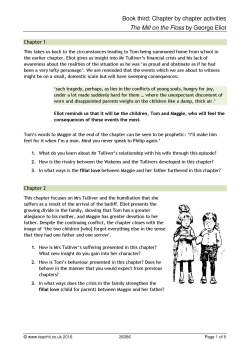 Book third: Chapter by chapter activities