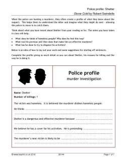Police profile: Shelter