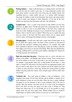 5 tips for PSHE at EYFS and KS1