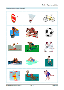 Twelve Olympics activities