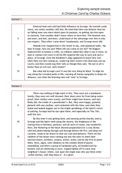 Exploring sample extracts
