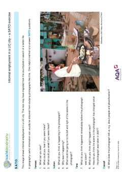 Informal employment in a LIC city - a SATO exercise