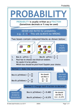 Probability poster Probability poster