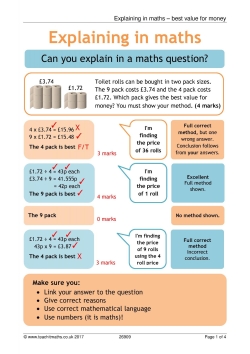 Explaining in maths posters