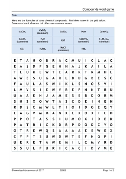 Compounds word game