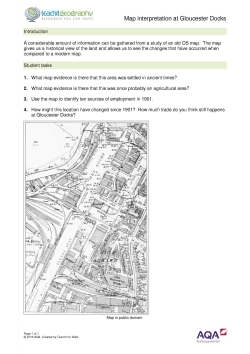 Map interpretation at Gloucester Docks