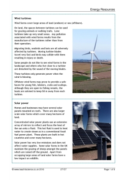 Energy resources top trumps