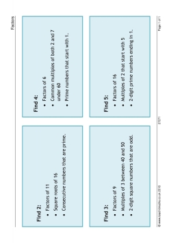 Factors card activity.