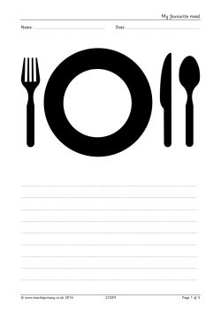 My favourite meal