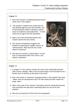 Chapters 12 and 14: close analysis questions