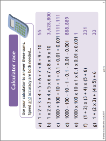 Introduction to calculator use Introduction to calculator use