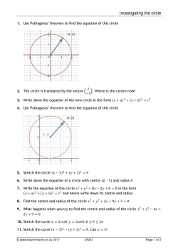 Investigating the circle