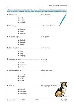Noun and verb agreement