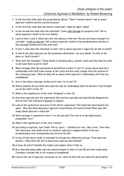 Close analysis of the poem: 'Johannes Agricola in Meditation' by Robert Browning