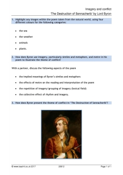 Imagery and conflict Imagery and conflict