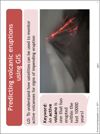 Predicting volcanic eruptions using GIS Predicting volcanic eruptions using GIS