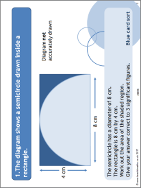 Areas of circles: staged problem solving