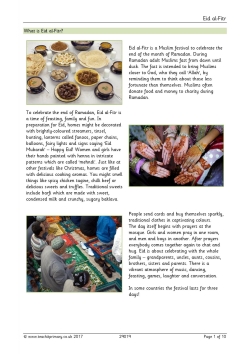 Ramadan and Eid al-Fitr