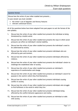 Exam-style questions