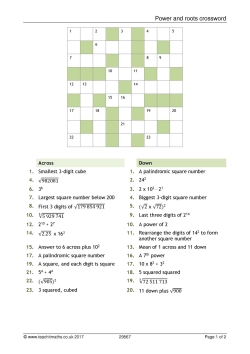 Power and roots crossword