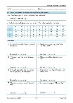 Solving division problems
