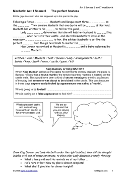 Act 1 Scenes 6 and 7 workbook