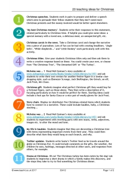 20 teaching ideas for Christmas 20 teaching ideas for Christmas