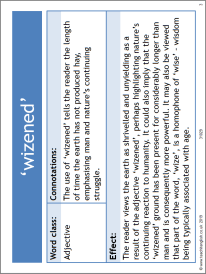 Language analysis of 'Storm on the Island'