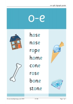 o-e split digraph poster