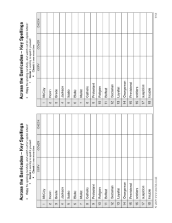 Key spellings