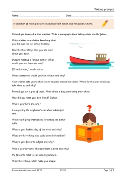 Writing prompts