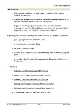 Contextual research