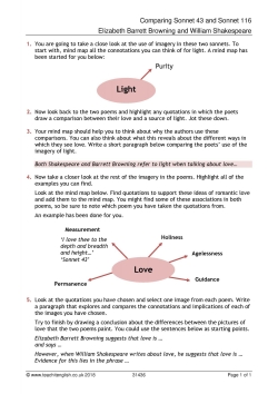 Comparing Sonnet 43 and Sonnet 116