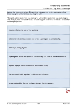 Relationship statements