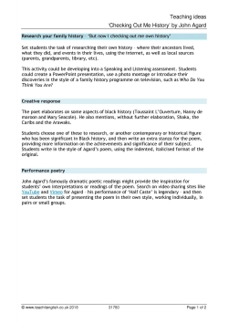 Teaching ideas