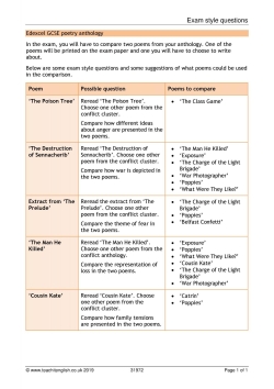 Exam style questions