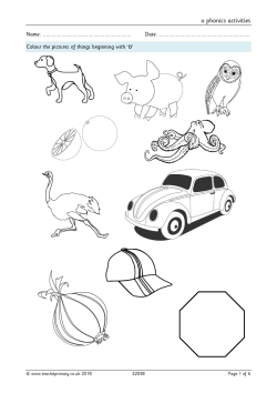 o phonics activities