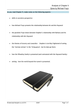 Analysis of Chapter 9 Analysis of Chapter 9