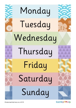 Days of the week