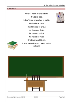 At the school - poetry and rhyme