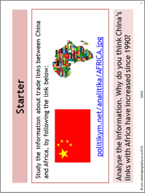 Trade between China and Africa
