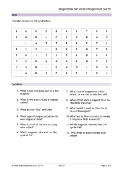 Magnetism and electromagnetism puzzle