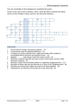 Electromagnets crossword