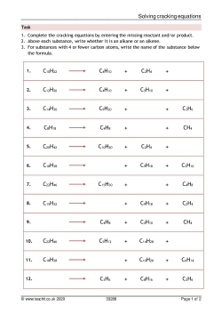 Solving cracking equations
