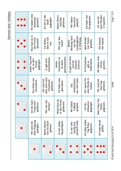 German dice: holidays