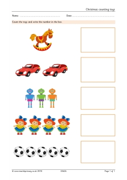 Counting Christmas toys